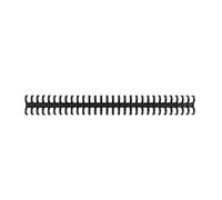 Zerodeko 10pcs Black Plastic 10 Hole Loose-Leaf Binding Rings for A4 Paper, Sturdy Notebook Ring Bind Clips, for Office Supplies and Document Organisation