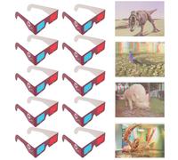 Zerodeko 10pcs Cardboard Glasses Disposable Retro Movie Glasses for Classroom Science Projects and Party Events