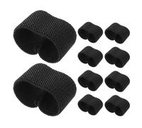 Zerodeko 10pcs Elastic Belt Keepers Belt Accessories Herringbone Elastic Nylon Low Friction Secure Grip for Men Daily Wear Camping Trips