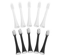 Zerodeko 10pcs Electric Toothbrush Replacement Heads Soft Bristles Compatible with Lide Fopai Kkc Zr and Other Brands Brush Heads for Electric Toothbrush