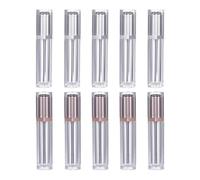 Zerodeko 10pcs Empty Lip Gloss Tubes with Wand for Professional Makeup Artists and Beginners, Plastic Refillable Lip Balm Bottles that Prevent Wasting Remaining Product
