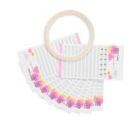 Zerodeko 10pcs Eyelashes Storage Cards with Glue Strips for Graft Eyelash Extensions Paperboard Material to Work Efficiency and Save Grafting Time in Advance