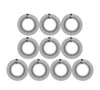 Zerodeko 10pcs Full Circular Stretch Comb Flexible Headband Comfortable to Wear Keeps Hair in Place Abs Material for Hair Washing Face and Taking A Shower