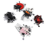 Zerodeko 10Pcs Halloween Hair Clips Gothic Style Barrettes for Adults Witch Hat Ghost Chase Web Accessories for Halloween Parties Cosplay