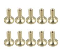 Zerodeko 10pcs Lamp Turn Switch Knobs Lamp Knob Replacement Metal Twist Fine Finish Iron Material Golden Colour Compatible for Homes and Environments Where Lighting Plays A Crucial