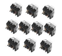 Zerodeko 10pcs Mechanical Keyboard Switches for Gaming White Tactile Key Switches with Touch Low Noise Operation Extended Durability Replacement for Mechanical Gaming Keyboards