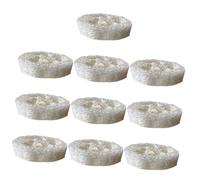 Zerodeko 10pcs Natural Loofah Dish Sponges Kitchen Cleaning Scrub Pads Reusable Loofah Sponge Rag for Household Dish Washing and Bowl Scrubbing