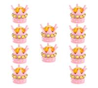 Zerodeko 10pcs Pink Plastic Tire Valve Stem Caps for Motorcycle and Bike, Dustproof and Simple Installation, Sparkling Bling Design, Gift for Women on Mother's Day