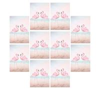 Zerodeko 10pcs Pink Vintage Letter Paper Pad for Writing and Printing, Elegant Decorative Paper Suitable for Greeting Cards and Invitations, Charming Retro Style for Home Or Office Use