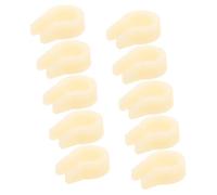 Zerodeko 10pcs Plastic Refrigerator Door Hinge Washer for Freezer and Cooler Door Repair, 0.3' Inner Diameter 0.2' Thickness, Beige, Improves Stability and Prolongs Equipment Performance