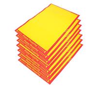 Zerodeko 10pcs Price Tags Advertising Paper Coated Paper Creative Shape Red Yellow Eye-catching Style for Event Market