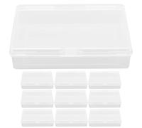 Zerodeko 10pcs Rectangular Pp Playing Card Storage Case with Lid