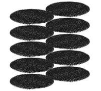 Zerodeko 10pcs Reusable Sponge Pad Range Hood Accessory Oil-absorbing Filter Quick Installation Removable Washable Black for Kitchen Desktop Range Hood