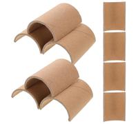 Zerodeko 10pcs Semi-Circular Paper Tubes Kraft Paper Craft Tubes Decorative Style Maintains Shape Promotes Social Skills Kindergarten Settings for Teachers