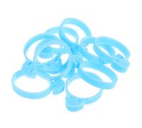 Zerodeko 10pcs Silicone Piping Bag Ties Baking Kit with Secure Fixing Rings Lightweight Cake Decorating Tool for Portable Stable Cream and Dough Piping