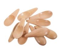 Zerodeko 10PCS Small Wooden Spoon for Salt & Spice Jar, 2.7" Tiny Teaspoons