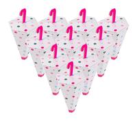 Zerodeko 10pcs Umbrella Shaped Treat Boxes Paper Lightweight Easy to Transport Summer Theme Party Favor Boxes for Showers