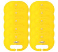 Zerodeko 10pcs Yellow Plastic Calf Nose Clip Weaner Tool with Practical Design and Fine Workmanship for Cattle Weaning Farm Use