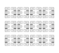 Zerodeko 12 Pairs Concealed Mount Bracket Stainless Steel Flush Mount Hardware Quick Release Silver Interlocking Wall Mounting Brackets for Bathrooms and Headboard Mirrors