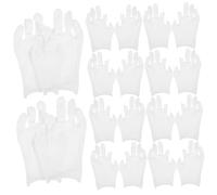 Zerodeko 12 Pairs Fingerless Cotton Work Gloves for Women White Breathable Moisturizing Hand Protection Comfortable for Crafting Jewelry Inspection and Formal Occasions
