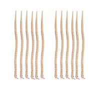 Zerodeko 12 Realistic Wooden Snakes Unfinished Wooden Snakes Empty Canvas Wooden Snakes Flexible Snake Toy Animal Model Craft Toy