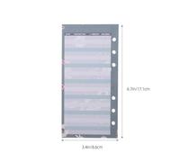 Zerodeko 120 Sheets Portable Budget Pad with Elegant Patterned Design, 6-hole Punched Paper Cash Recording Cards for Expense Tracking, for Home Office Supplies and Daily Money Management