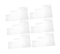 Zerodeko 120pcs Clear Jewelry Storage Bags Thickened PVC Self-sealing Pouches Anti-tarnish Protection for Necklaces Rings Bracelets