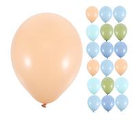 Zerodeko 120pcs Vintage Color Latex Balloons Set Retro Party Balloon Decor for Birthday Wedding Anniversary Easy Inflation Unique Dusty for Memorable Celebration Decorations