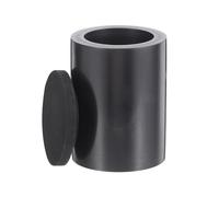 Zerodeko 12ml Crucible for Jewelry Making Mold Crucible Graphite Metal Black with Lid Controls Oxidation Long-Term Reliability for Precise Research Settings and Metal Smelting