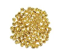 Zerodeko 12mm Small 100pcs Copper Craft Bells for Jewelry Christmas Decor Wedding Decorations