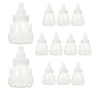 Zerodeko 12pcs Bear Shaped Candy Boxes for Shower Favors, Plastic Storage Containers with Versatile Design and Stylish Decorative Appeal for Home Use