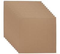 Zerodeko 12Pcs DIY Handmade Corrugated Paperboard Sheets 3Mm Thickened Cardboard for Packing, Mailing, Crafting and Kindergarten Projects, Flat 30×30Cm Sheets