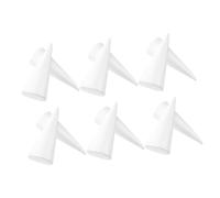 Zerodeko 12pcs Foam Cones for Crafts White Polystyrene Cone Shapes DIY Christmas Tree Bases Floral Arrangements Tabletop Holiday Decor for Creative Projects
