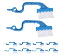 Zerodeko 12pcs Hand-held Window Track Cleaning Brush for Efficient Crevice Removal and Precision Cleaning, Plastic Material, Suitable for Homes and Offices, Sliding Door Groove Cleaner Tool