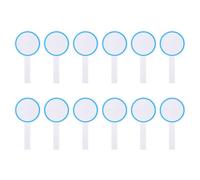 Zerodeko 12pcs Handheld Dry Erase Paddles for Voting and Scoring Erasable Whiteboards Blank Boards for Judges Classroom and Events Easy to Clean and Water-resistant