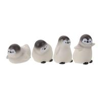 Zerodeko 12pcs Mini Resin Penguins: Cute Penguin Miniature Ornaments, Decorative Resin Bird Figures For Coffee Table Winter Snow Theme Fairy Garden Accessories