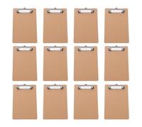 Zerodeko 12pcs Office Clipboard, Classic A5 Paper Holder Clip