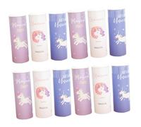 Zerodeko 12pcs Pattern Napkins Unicorn Car Tissue Holder Tube Decorative Car Essential for Women