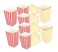 Zerodeko 12pcs Popcorn Containers Bulk Party Snack Boxes for Movie Night Popcorn Bowl French Fries Serving Buckets