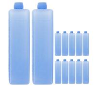 Zerodeko 12pcs Small Portable Reusable Ice Packs for Air Conditioner Fans Rapid Cooling Freezer Blocks for Refrigerator and Cooler Blue Ice Crystal Boxes for Long-lasting Cold Retention