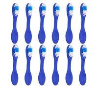 Zerodeko 12pcs Soft Bristles Toothbrushes Compact Short Handles for Psychiatric Hospitals and Prison Use