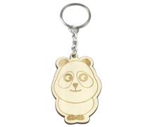 Zerodeko 12pcs Wooden Cartoon Animal Keychain Set, Carved DIY Pendant Key Ring for, Creative Mixed Animal Patterns, Small Accessories for
