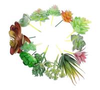Zerodeko 13pcs Simulated Succulents Artificial Plant Pvc Succulent Realistic for Diy Arrangement Plant Fake Pick Simulated Fake for Home Indoor Outdoor Garden Decoration