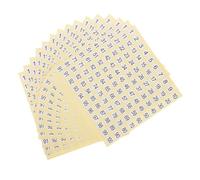 Zerodeko 15 Sheets Small Round Number Stickers Adhesive Labels for Home Office School Organization Coated Multipurpose Classification Decals