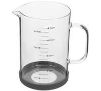 Zerodeko 1500ml Glass Creamer Pitcher with Accurate Measurements and Large Capacity, Kitchen Measuring Beaker for Offices and Hotels, Sturdy Glass Coffee Cup for Precise Liquid Measurement