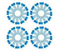 Zerodeko 150pcs Airflow Indicating Stickers for Heating, Ventilation, and Air Conditioning Components, Plated Paper with 3 Tails and Self-adhesive Backing, Removable Adhesion