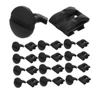 Zerodeko 15pcs Black Plastic Rear Bumper Clips for Trailer Tow Hitch Trim Front Bumper Retainer Clips Hood Support Fasteners for Secure Fit Noise Dampening and Easy Maintenance