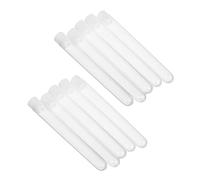 Zerodeko 15pcs Clear Plastic Empty Test Tubes with Caps for Eyelash Brush Organizer Portable Makeup Brush Case for Travel and Home Storage Sanitary Lash Wand Holder for Birthday Halloween