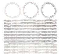 Zerodeko 15Pcs DIY Doll False Eyelashes Strips Set 0.8Cm Black Brown Tea Colored Decorative Fake Eyelashes for Doll Craft Makeup