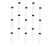 Zerodeko 15pcs Glass Centrifuge Tubes with Screw Lids Graduated Scientific Test Tubes for Laboratory Sample Storage Biochemistry and Molecular Biology Use Precision Sample Containers